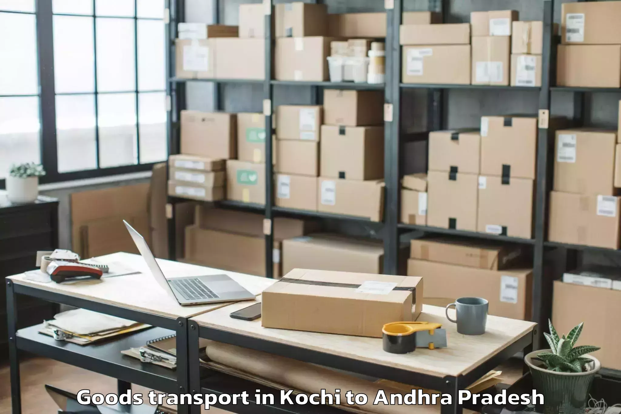 Kochi to Santhabommali Goods Transport